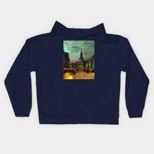 Blackman Street, London 1885 - John Atkinson Grimshaw Kids Hoodie